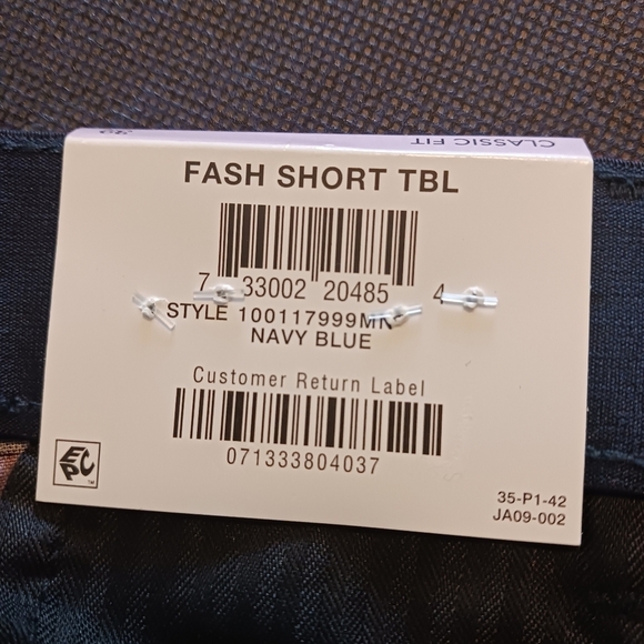 Club Room Chino Shorts Mens NWT Tropical 32W Americana Blue Red - Picture 8 of 8